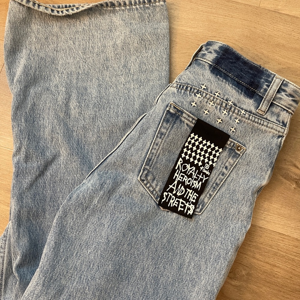 Ksubi Light Blue Flare & Wide Leg Jeans